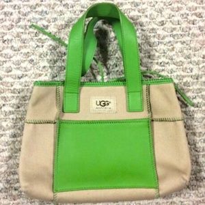 UGG Australia Sand Green Mini Grab Purse Handbag